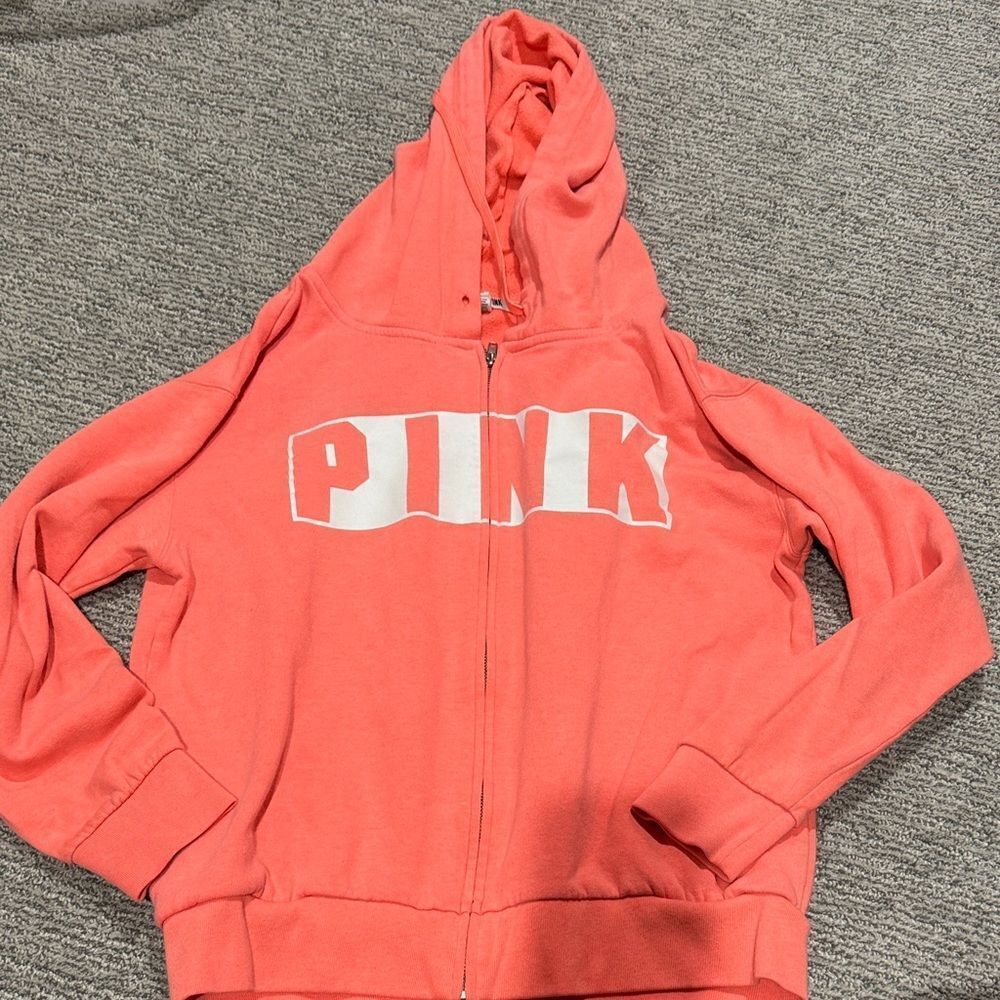 PINK Victoria's Secret Coral Hoodie
